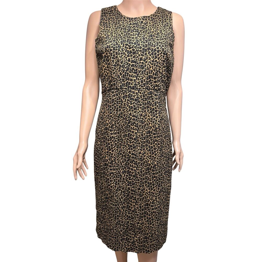 J.Crew Leopard Print Sheath Dress‎ – Size 6